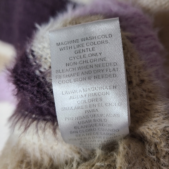 LAST CHANCE! Louna multi striped high neck purple sweater - Picture 4 of 7